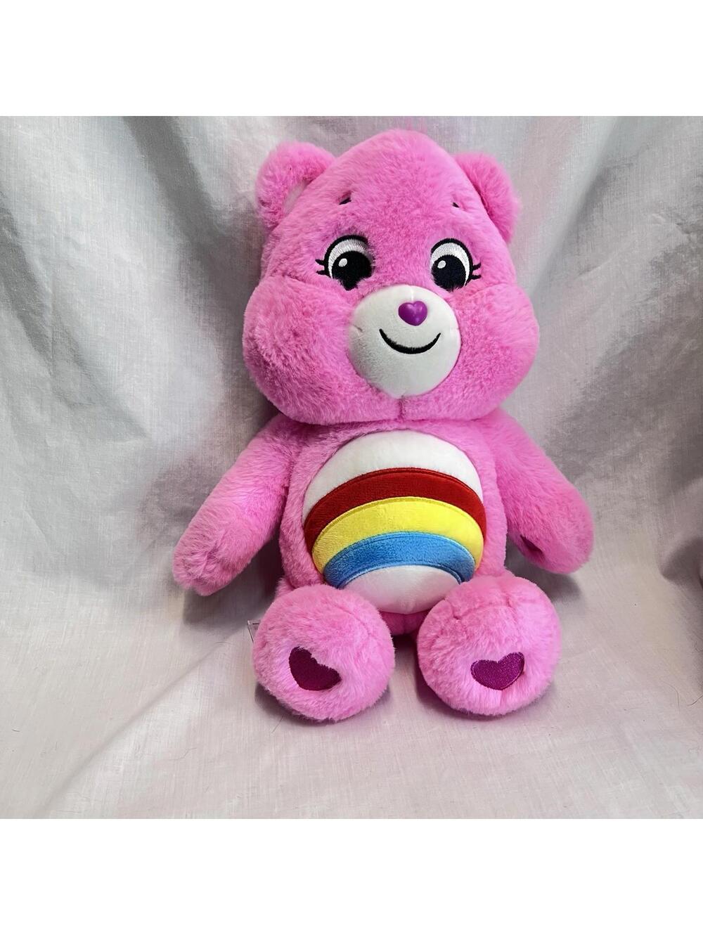 Care Bears Cheer Bear- 14" Plush - Pink 2020 EUC